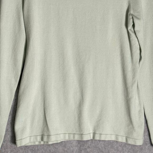 J McLaughlin Sz M Pullover Long Sleeve Sweater‎ Contrasting Trim Neckline Wrists - Picture 12 of 13